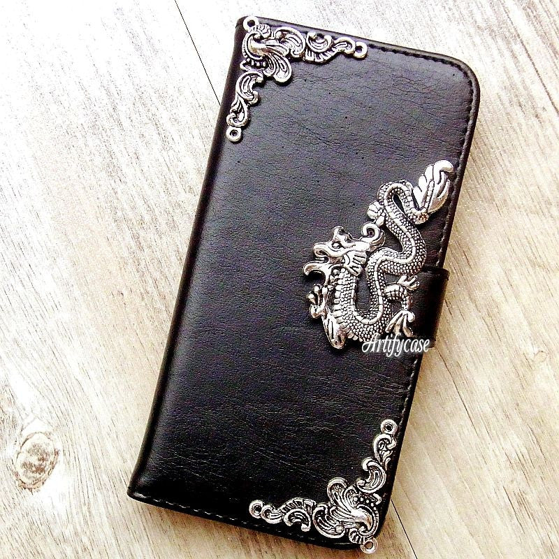Dragon iPhone 6 plus wallet case,dragon samsung S7 flip case